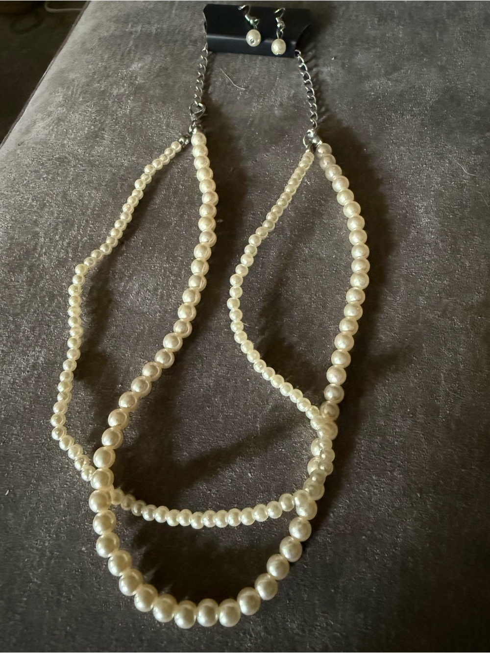 Classic Pearl Multi-Strand Necklace and Earring Set - Ivory